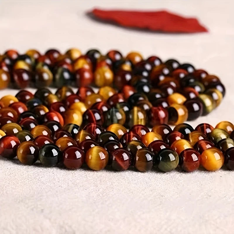 4/6/8/10/12mm Natural Multicolor Tiger Eye Stone Round Beads DIY Jewelry Making Supplies Bracelets Necklaces Accessories 15inches - AliExpress