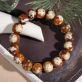Vietnam Nha Trang Agarwood, Jadeite & Amber Buddhist Prayer Bead Bracelets - Unisex Jewelry Gifts