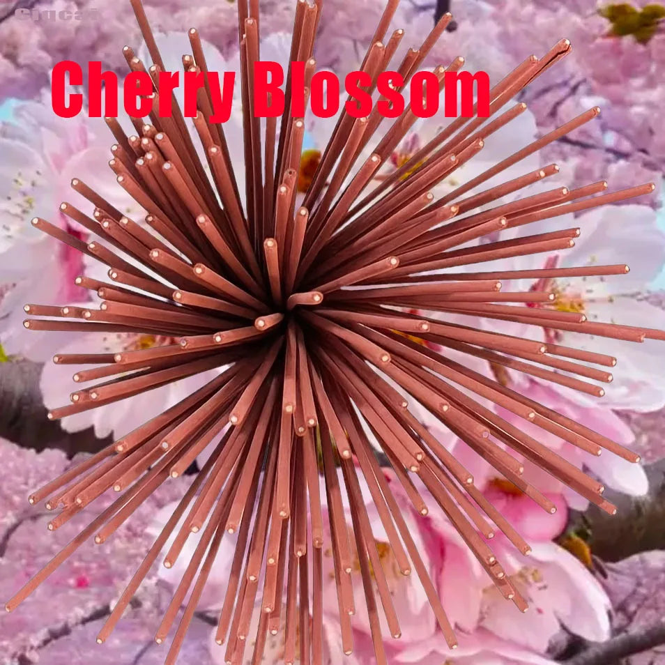 Natural Sweet Cherry Blossom Incense Sticks Handmade Rolled Joss Stick Incense Lasting Floral Scents for Home