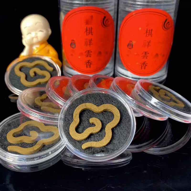 10g Qi Nan Agarwood Non-stick Powder Auspicious Clouds Pan Incense Indoor Office Odor Burning Home Decoration To Purify The Air