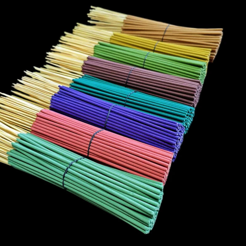 50pcs Incense Sticks White Sage Lavender Lemongrass Bamboo Incense Long Lasting Natural Aroma for Home Office Yoga Meditation