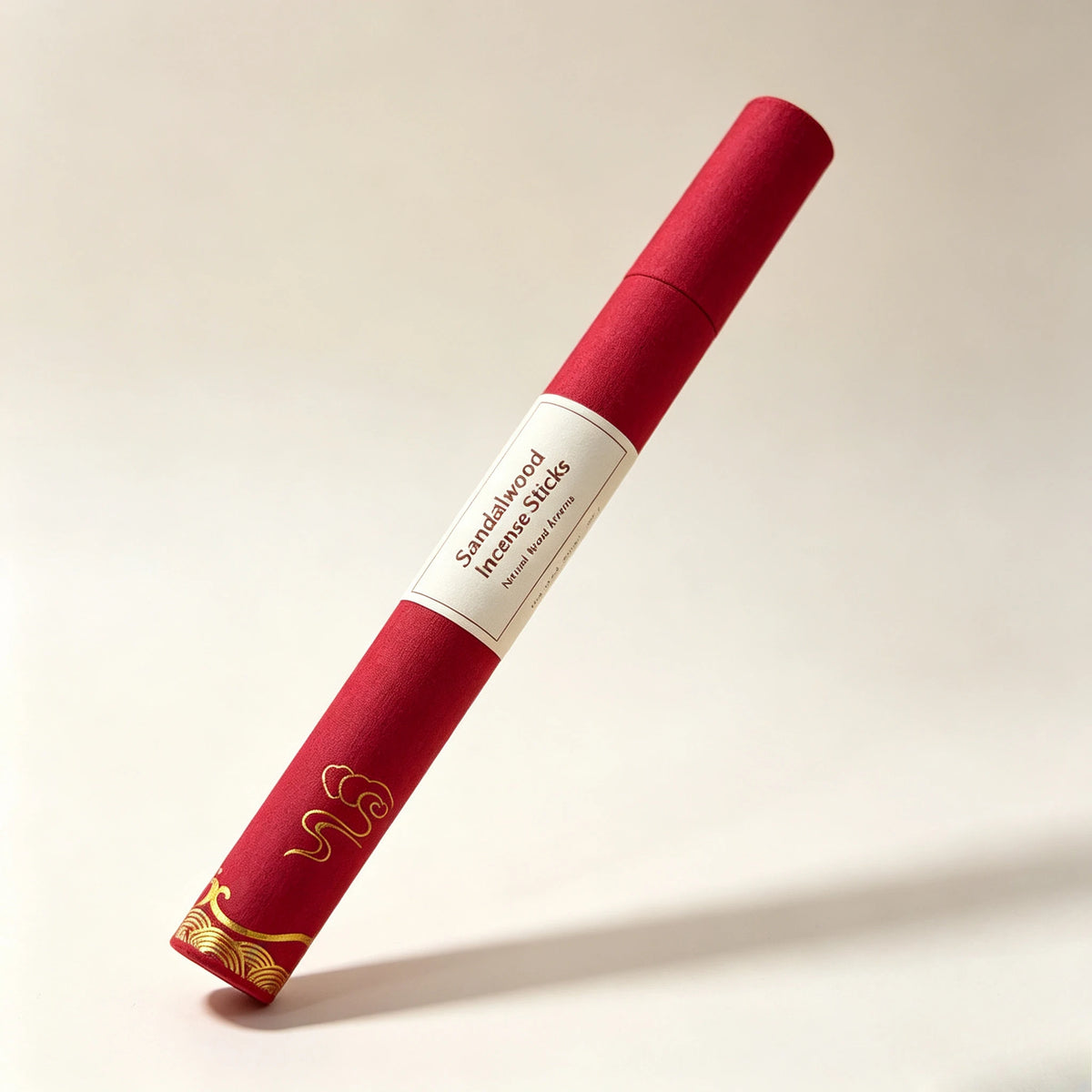 XMSJ Natural Sandalwood Incense Sticks, Red‑Tube Packed Handmade Agarwood Sticks Home Indoor Aromatherapy