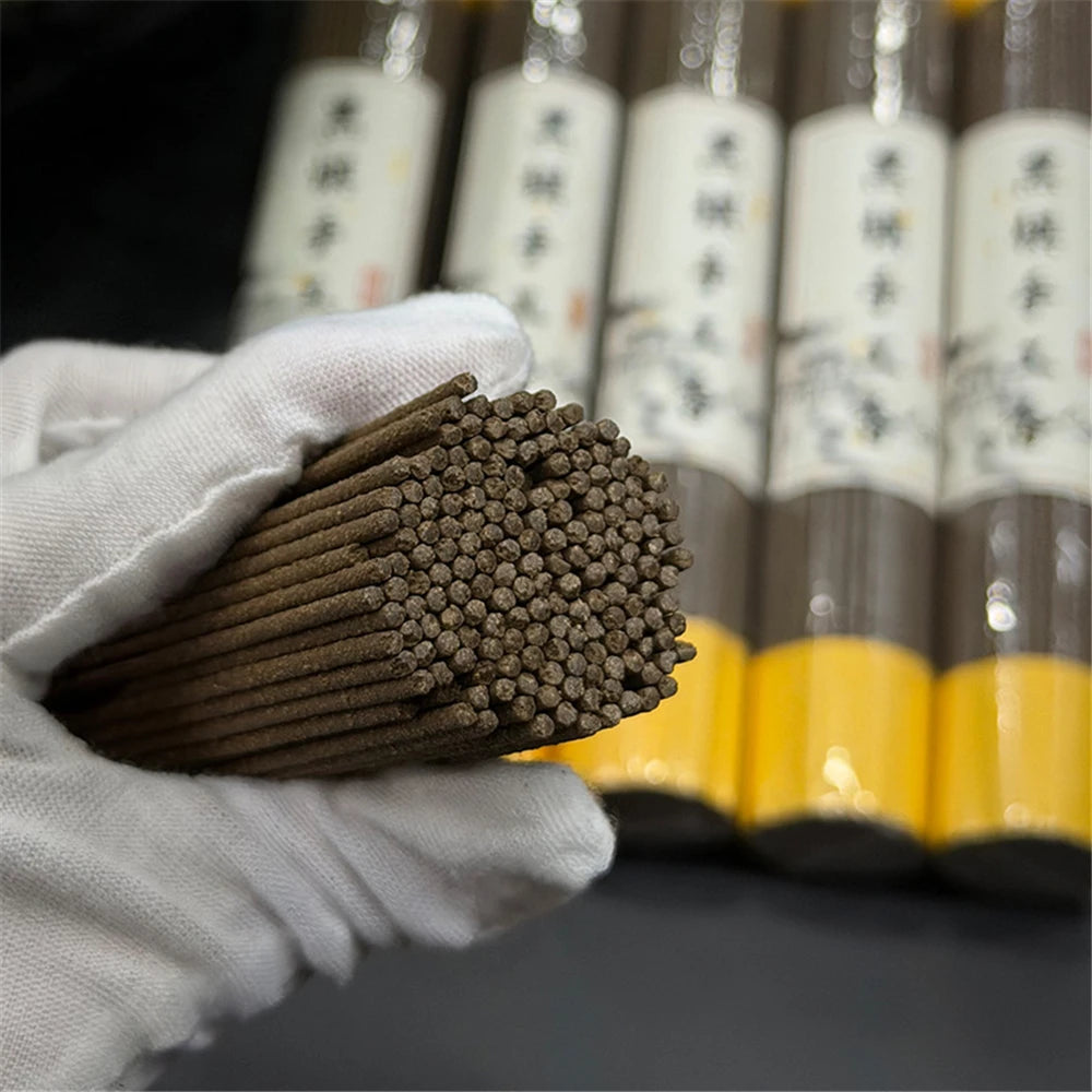 100g Handmade Black Kyara Agarwood Incense Sticks,Sinking Agarwood Incense,Indoor Home Fragrance,Long-lasting Oud Incense Sticks