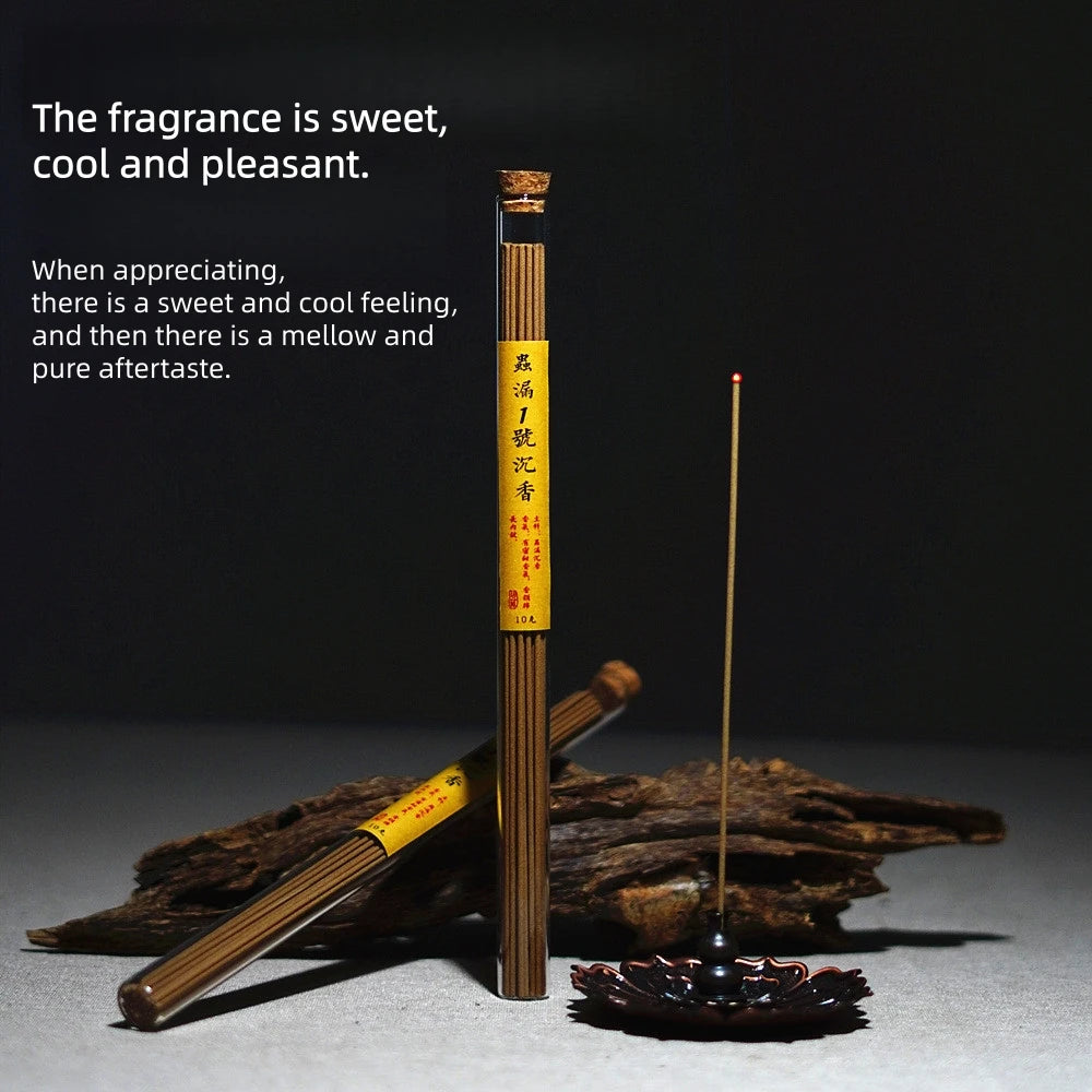 Natural Insect-Damaged Agarwood Stick Incense - Aged Agarwood for Home Indoor Fragrance,10g Pack,Aged Insect-damaged Agarwood
