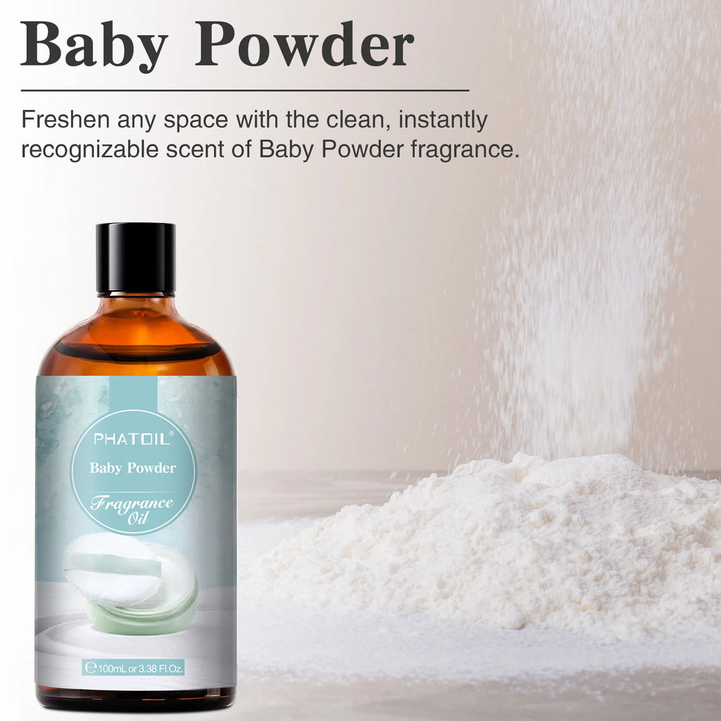PHATOIL 100ml(3.38 Fl Oz) Fragrance Oil For Aromatherapy Diffuser-White Musk Bubble Gum Baby Powder Coffee Aroma Fragrance Oils