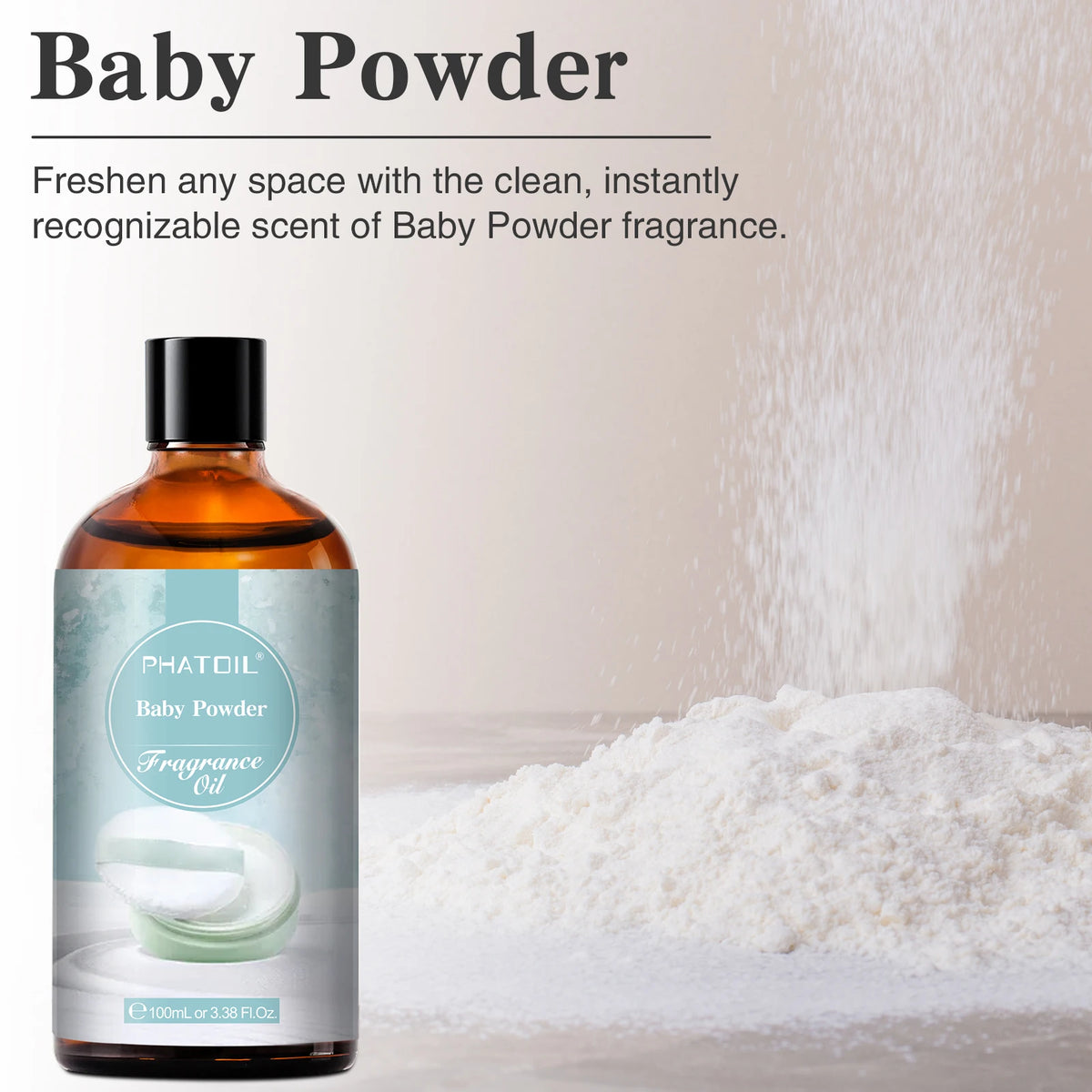 PHATOIL 100ml(3.38 Fl Oz) Fragrance Oil For Aromatherapy Diffuser-White Musk Bubble Gum Baby Powder Coffee Aroma Fragrance Oils