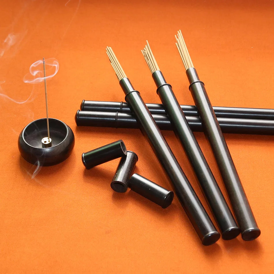 8g Genuine Cambodia Oudh Wood Incense Sticks Ebony Wood Tube Storage Natural Strong Honey Fragrance Smell Scents Yoga Meditative