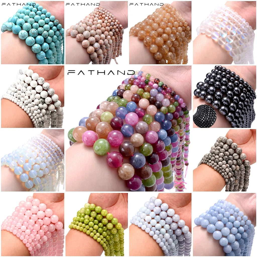 Wholesale Red Coral Natural Stone Beads Round Loose Spacer Beads For DIY Charm Jewelry Making Bracelets 4/6/8/10/12mm 15in