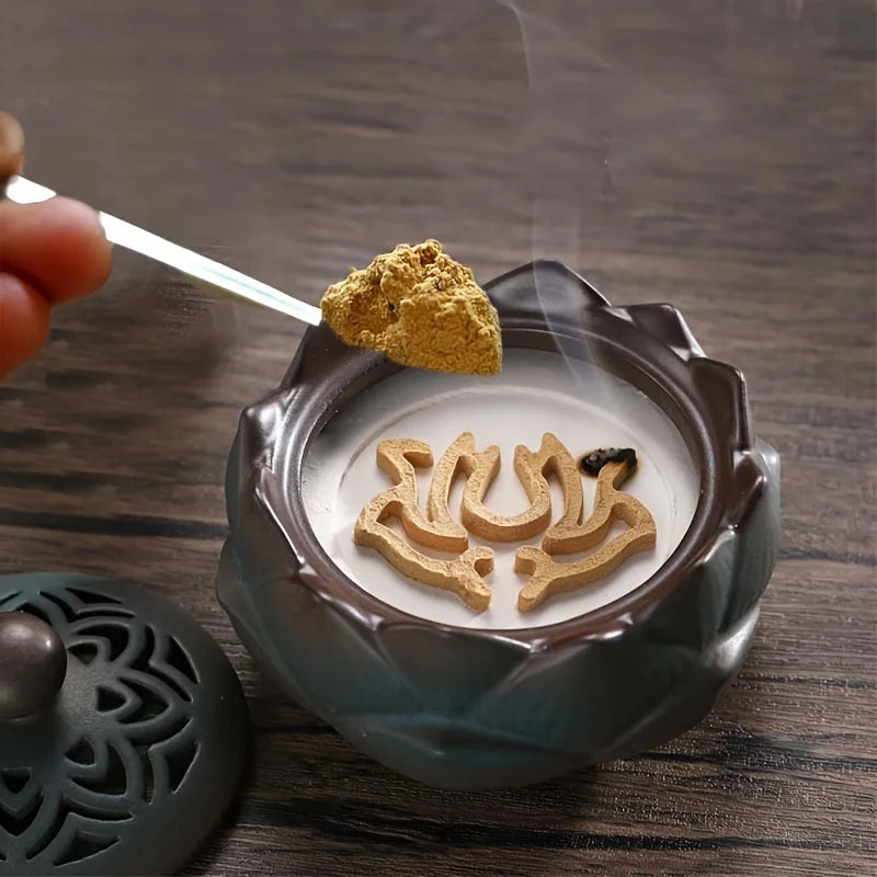 20G Natural Sandalwood Powder Incense Powder Air Flow Incense Tower Incense Seal Made By Hand Incense Aroma Buddha Incense