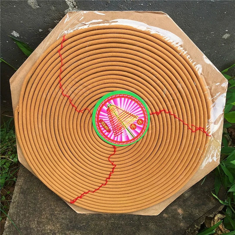 72-Hour Sandalwood Incense Coils for Home Aromatherapy