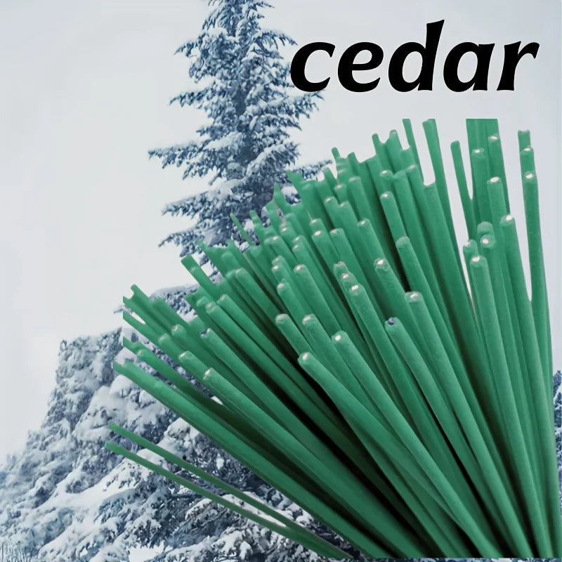 20/50/100 Pieces of Mint and Cedar Handmade Incense Sticks -8.66- Fresh and Elegant Fragrance, Easy to Carry, Suitable for Yoga, Meditation, Gift-Giving, Sleep, Meditation, and Office Work, Office Fragrance |   The Aesthetics of Tranquility |   Cedar Wood