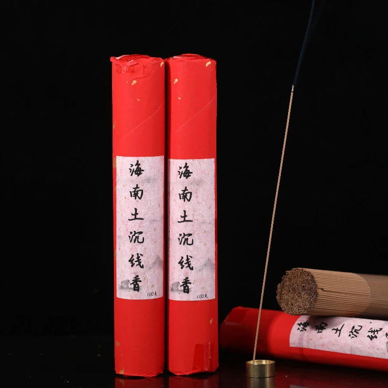 10-star Raw Materials Hainan Agarwood Incense Sticks Pure Raw Material/Rich Floral Fragrance Household Purifying Air Joss Stick