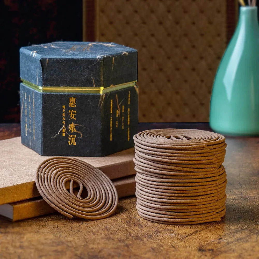 Agarwood Incense Coil for Natural Aromatic Relaxation and Meditation Aromatherapy Decoration Home Fragrance buddhist