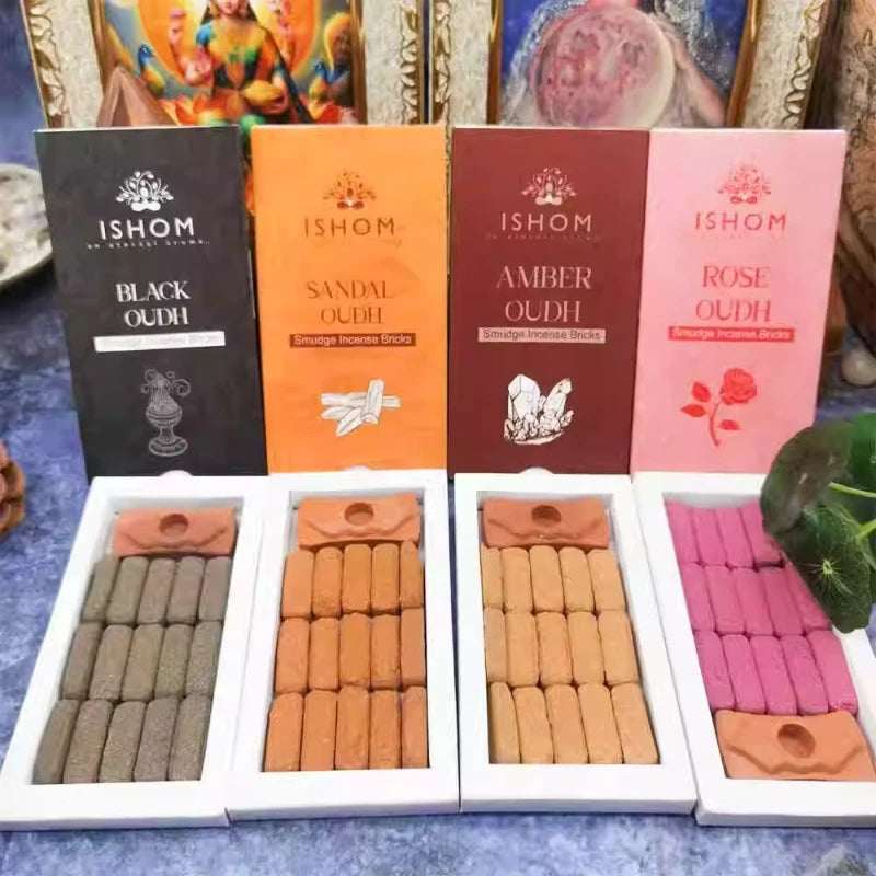 Peruvian Holy Wood Sage Sandalwood Rose Agarwood Plant Incense Brick Plant Agarwood Fragrance Sooth Mind Help Sleep Purifie Air
