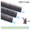 AGUUD Eyelash Extensions J B C Curl 0.03/0.05/0.07/0.10/0.15/0.20 Premium Lower Lash Under Bottom Cashmere Volume Classic Lashes