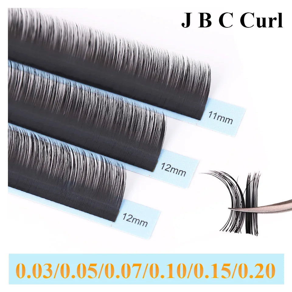 AGUUD Eyelash Extensions J B C Curl 0.03/0.05/0.07/0.10/0.15/0.20 Premium Lower Lash Under Bottom Cashmere Volume Classic Lashes
