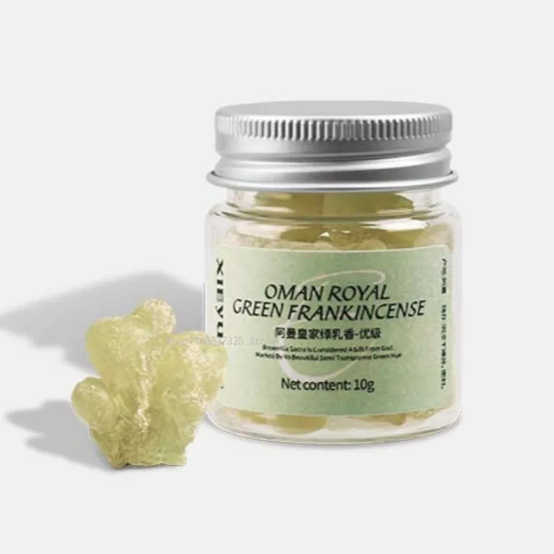 10g Special Level  Oman Royal Resin Green Frankincense Indoor/Car Sachet/Electric Stove Incense/Remove Odor/lasting Fragrance