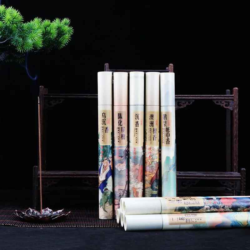 400 pieces of ten tube Five Classics Incense Gift Box with Ink Painting Style, Sandalwood, Agarwood, etc. Suitable for home gift