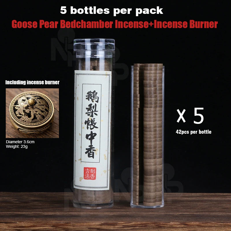42pcs/tube Mini Natural Disk Incense, Sandalwood Agarwood Fragrance, Incense Burner,air purification calm nerves,study room club