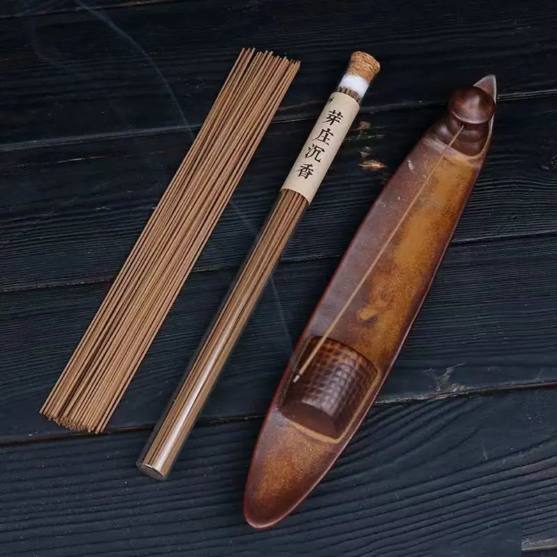 20 Gram  Nha Trang Agarwood Incense Stickers ,Glass Bottle Package , Long-lasting Fragrance, Calming and Soothing