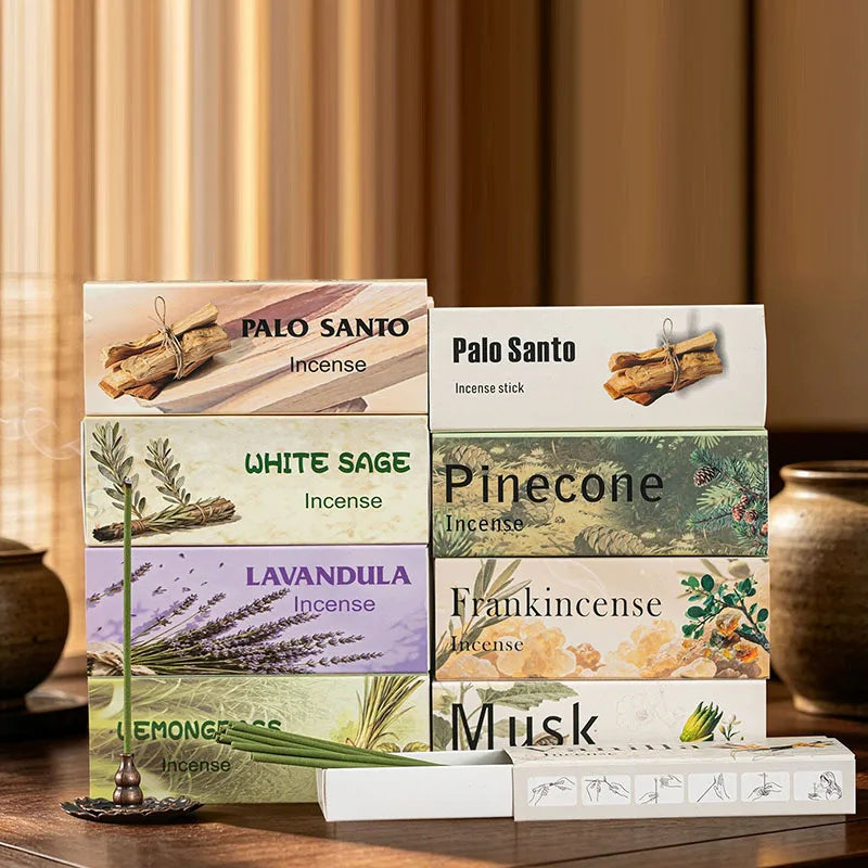 35/70 Pcs/lot Natural Incense Sticks 12cm Palo Santo Sandalwood Scents For Home Fragrance Lavender Stick Incense