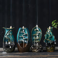 Lotus Lotus Lotus waterfall back incense Furnace handicaft mass Furnace Furnace Yoga ornaments House candles stove incense seat psychotherapy incense table leg suitable for gifts