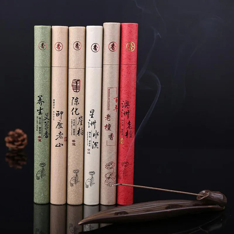Laoshan Jasmine Stick Incense Buddha Aroma Incense Indoor Fragrance Product Yoga Meditation Smell Sticks Fresh Air Function