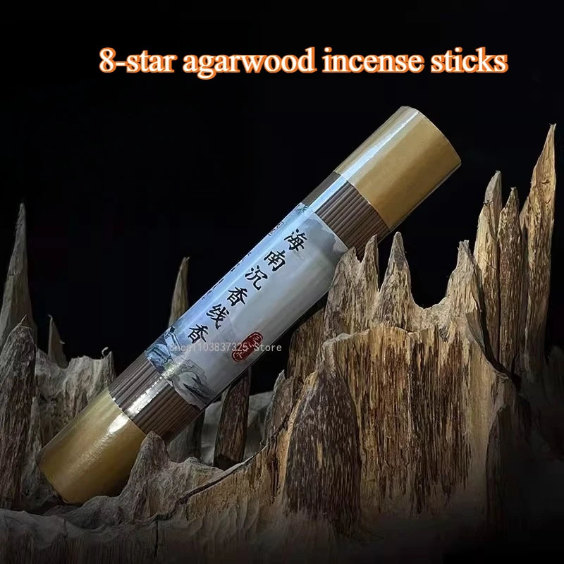 100g 8-star Hainan Agarwood Incense Stick Household Indoor/Office/Yoga Meditation/Soothing Help Sleep Aromatherapy  Joss Stick