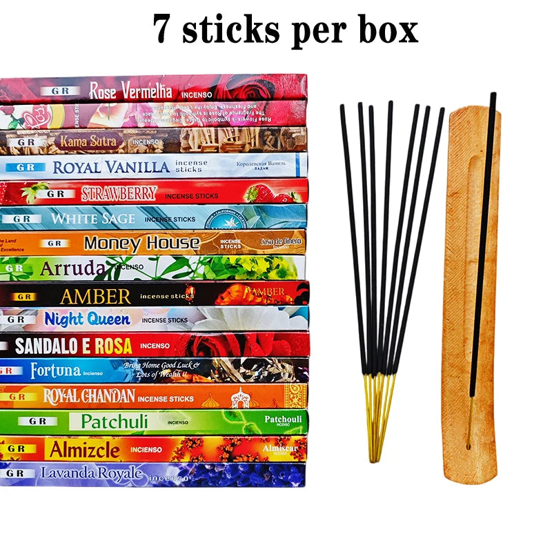 GR 7-175 Sticks Indian Incense Lavender Jasmine Meditation Home Fragrance for Yoga Prayer Rich Aroma Long Lasting Aromatherapy