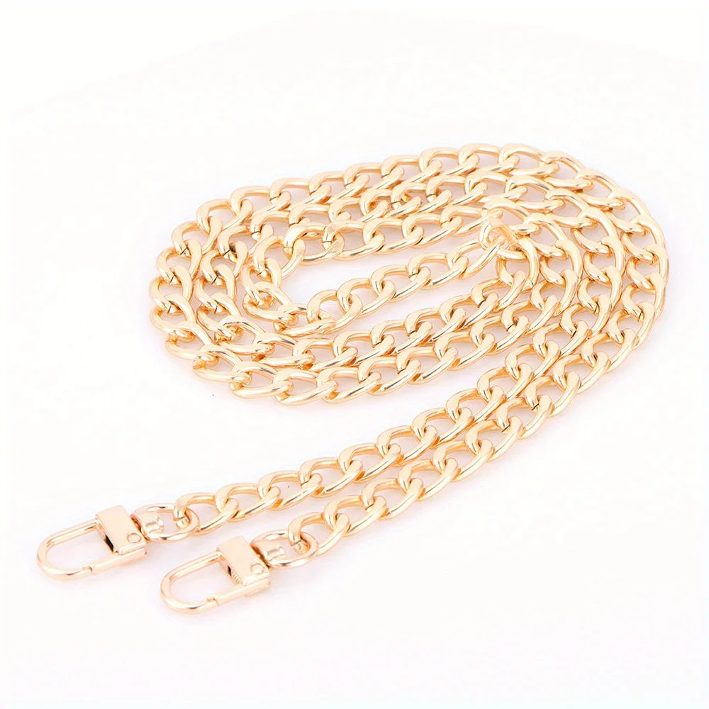 40-140cm Purse Chain Strap Flat Chain Strap Handbag Chains for Wallet Satchel Tote Bags Shoulder Bag Chain Replacement Strap