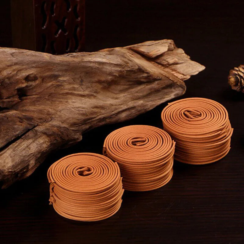 48/50/120 Pcs/Box Natural Incense Coils 3-4 Hours Sandalwood Lavender Mild Fragrance Coil Incenses Scents for Home