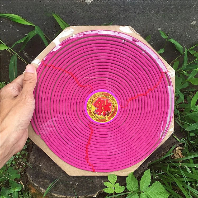 72-Hour Sandalwood Incense Coils for Home Aromatherapy