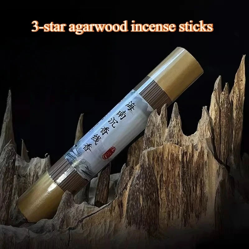 100g 8-star Hainan Agarwood Incense Stick Household Indoor/Office/Yoga Meditation/Soothing Help Sleep Aromatherapy  Joss Stick