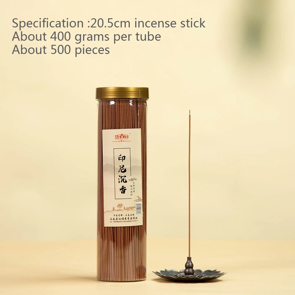 20.5cm Natural Incense Sticks Indonesian Agarwood Old Mountain Sandalwood Indoor Purify The Air and Calm The Mind Joss Stick