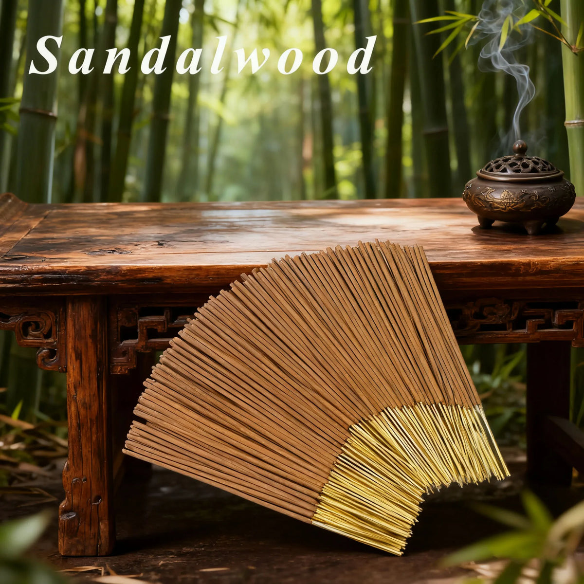 20/50/100/200/400 Sticks, Sacred Wood Incense Sticks, Natural Sandalwood Scent, Healthy and Harmless Home Decor Incense, Safe and Long-Lasting, with a Pleasant Aroma, Suitable for Relaxing in Living Rooms, Study Rooms, Bedrooms, Etc., a Convenient Choice