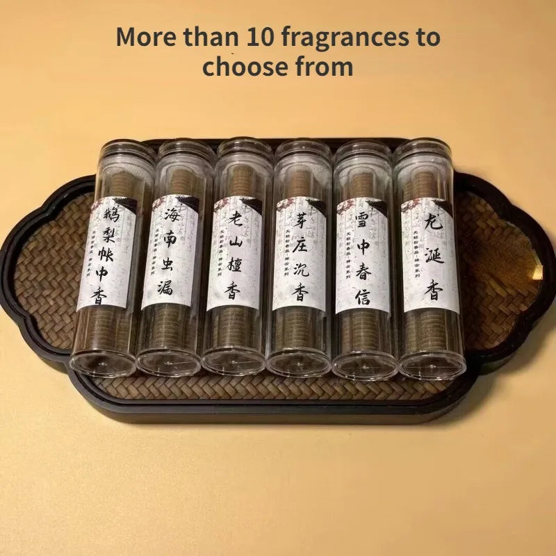 42pcs Non-stick Incense Coil Auspicious Cloud Chi Nan Nha Trang Agarwood Pan Incense Bedroom To Purify The Air Aromatherapy