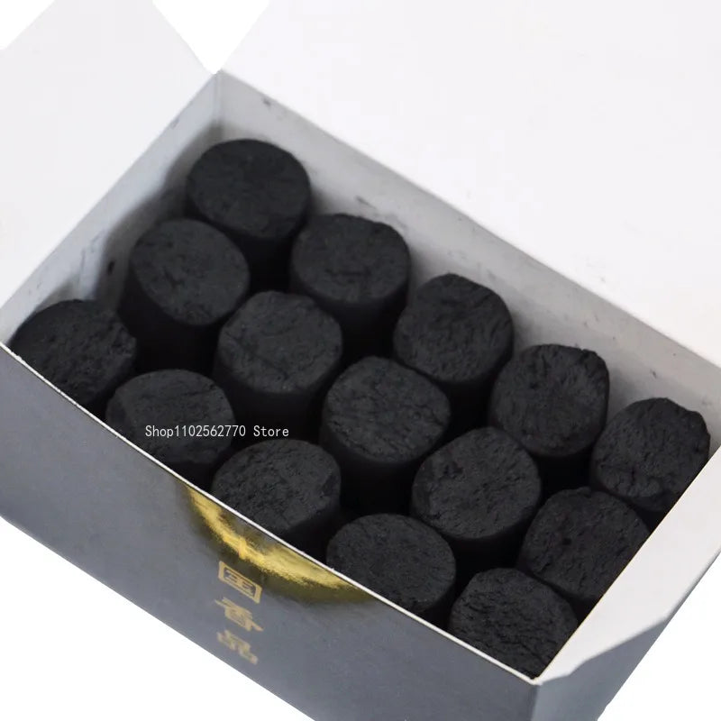 30pcs Cylinder Incense Carbon Fire Insulation Air Incense Products Household Indoor Tea Room Buried Carbon Furnace Warm Hands