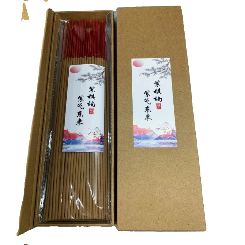 100g Agarwood Incense Sticks Worship Buddha God Wealth Household Tea House Invigorating Spirit Sooth Mind Purify Air Joss Stick