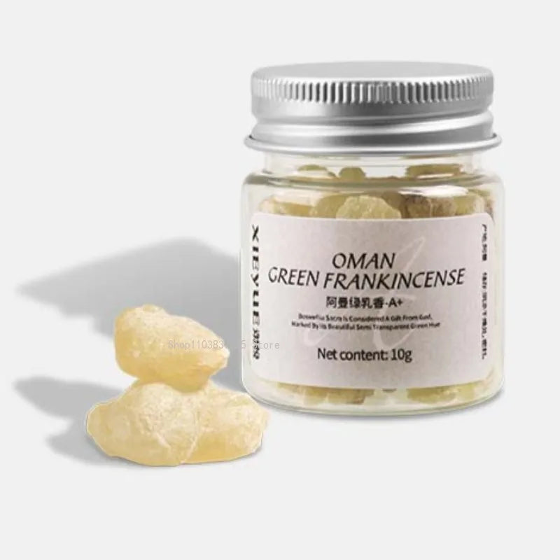 10g Special Level  Oman Royal Resin Green Frankincense Indoor/Car Sachet/Electric Stove Incense/Remove Odor/lasting Fragrance