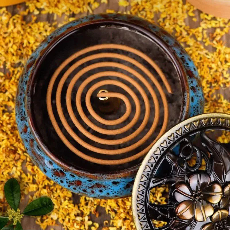 48/50/120 Pcs/Box Natural Incense Coils 3-4 Hours Sandalwood Lavender Mild Fragrance Coil Incenses Scents for Home