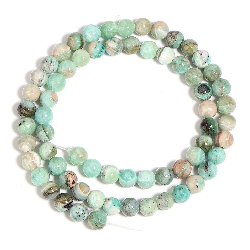 1 Strand 6/8/10/12mm Natural Stone Green Calcite Beads Round Loose Beads For Jewelry Making DIY Bracelets Necklace Accessories