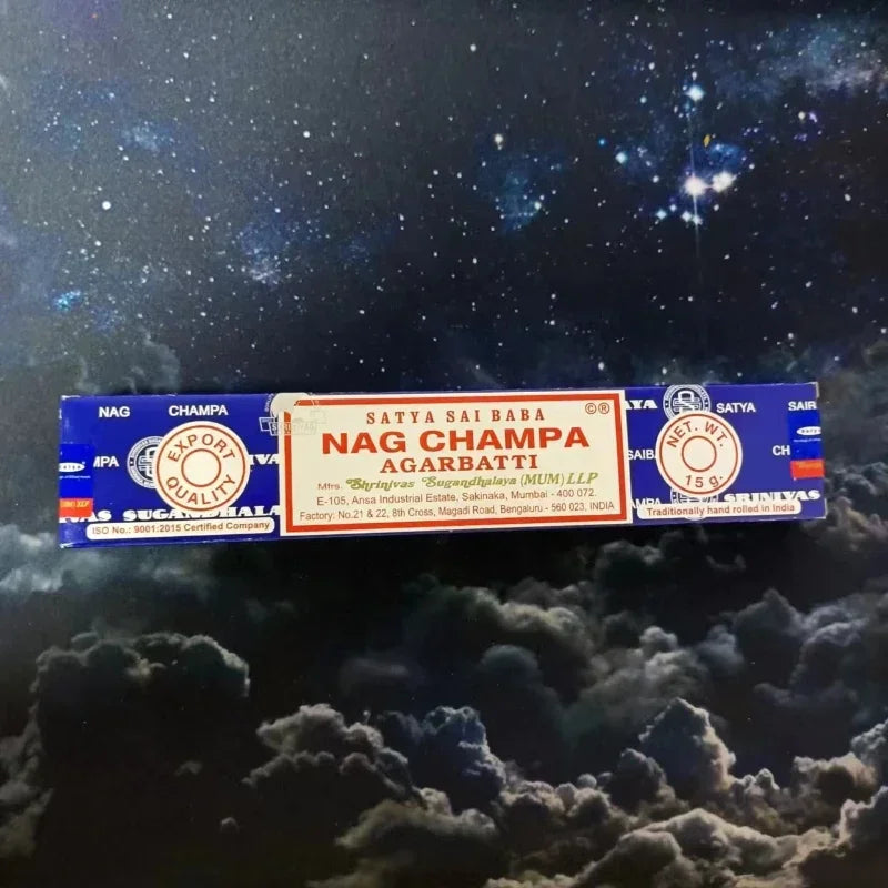 Incense Satya Palo Santo-complete box (12 packs x 15g) Original package Home Fragrance NAGCHAMPA California white sag Incense