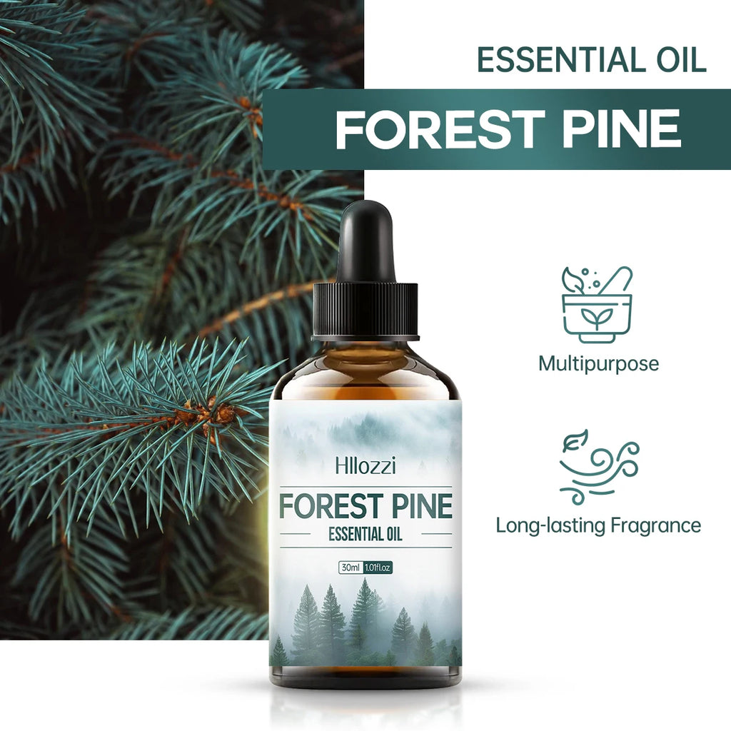 Forest pine essential oil, with its woody aroma, is suitable for diffusers and humidifiers and can also be used for body massage