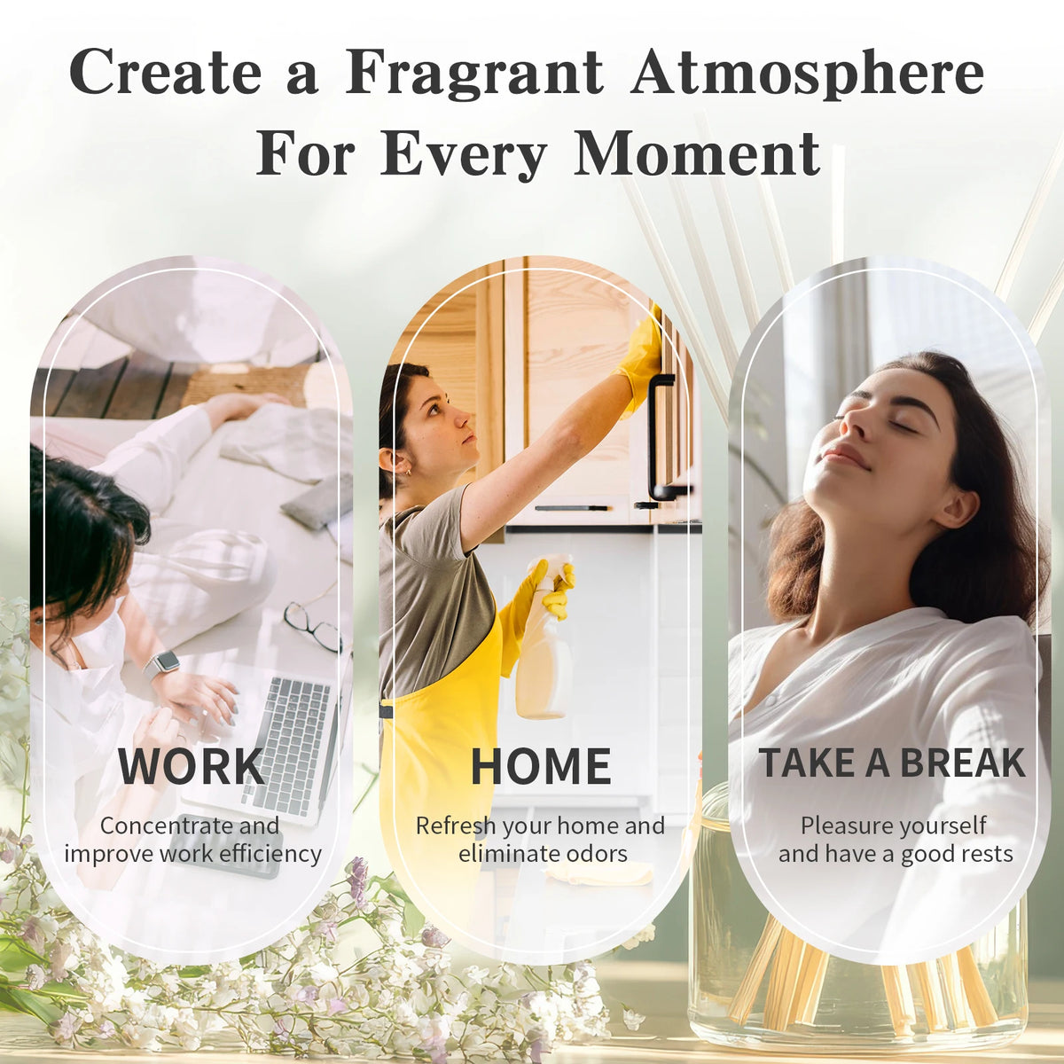 PHATOIL 100ml Fragrance Oil with Dropper White Musk Orange Blossom Bubble Gum Baby Powder Coffee Essential Oil For  Aromatherapy