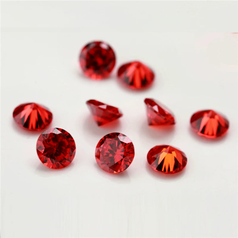 100pcs 1mm 2mm 3mm (1.0~3.0mm) AAAAA Round Cubic Zirconia Stone Loose White Golden Yellow Voilet Olive Green Black Pink