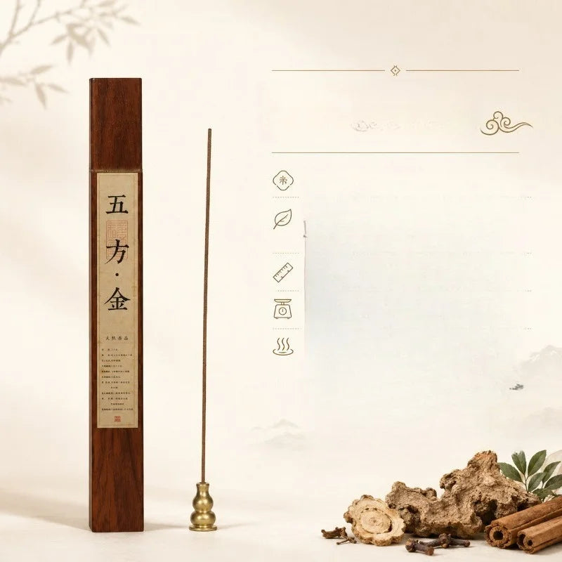 21CM 30g Line Incense Series Agarwood Sandalwood Five Elements Tibetan Incense Home Office Yoga Meditation Lasting Fragrance