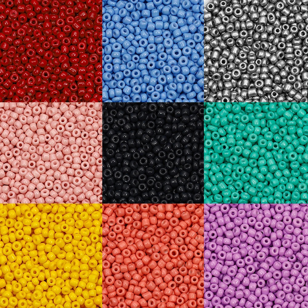 3/4mm Glass Seed Beads 300/600Pcs Loose Round Beads for Jewelry Making