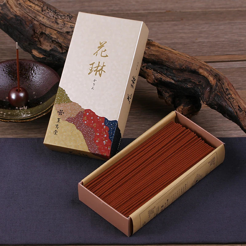 80g Japanese Natural Agarwood Incense Enshrined Buddha's Home Interior Tea House Hotel Soothing Mind Purifying Air Joss Stick