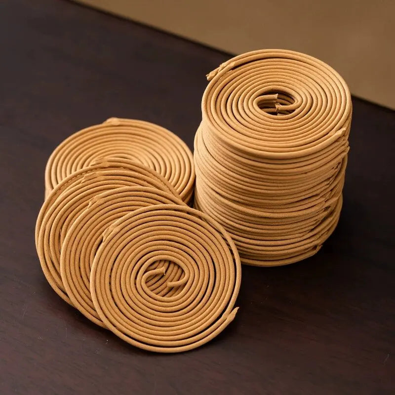 20pcs/box Lavender Jasmine Coil Incense Sandalwood Rose Rolled Incense Aromatherapy Yoga Meditation Home Fragrance Decoration