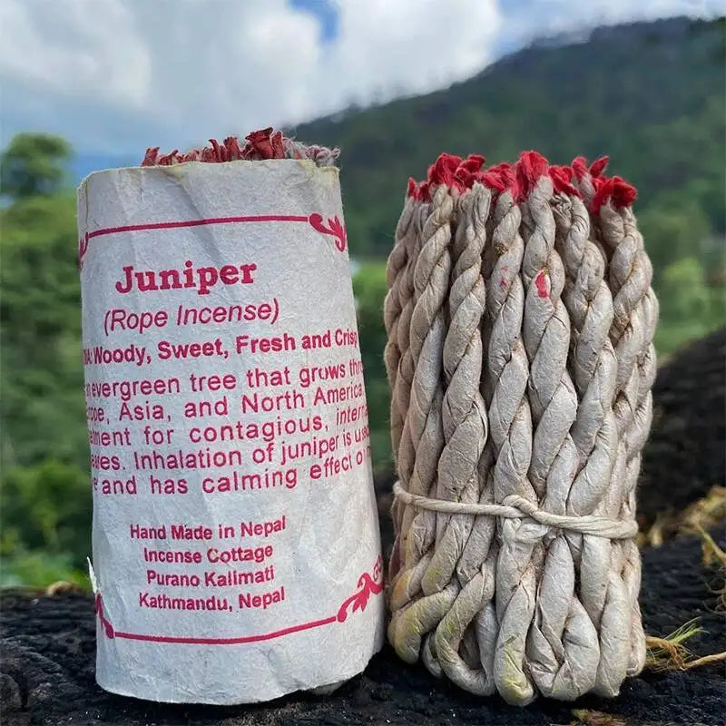 40PCS Handmade Nepal Traditional Handmade Rope Incense Cedar Aromatherapy Burning Rope Fragrance Yoga Meditation Sandalwood